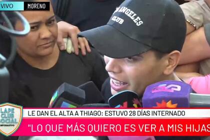 Thiago Medina recibió el alta tras 28 días de internación (Foto: Captura de TV / América)