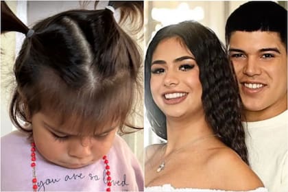 Daniela Celis, expareja, y Thiago Medina