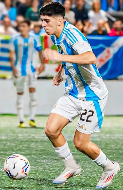 Thiago Romano, con la camiseta argentina, en el torneo de L'Alcudia