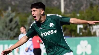 Thiago Romano, con la camiseta de Panathinaikos