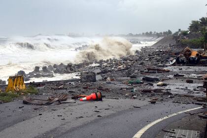 La Central News Agency de Taiwán difundió esta imagen del condado de Taitung, en el este