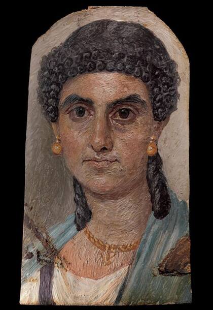 El retrato pintado de una mujer fechado entre el 54 y el 68 d. C.  