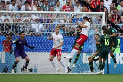 Thomas Delaney hizo el gol de Dinamarca