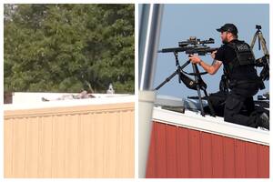 Revelan un nuevo video que muestra a asistentes al acto de Trump advirtiendo a la policía sobre un sospechoso en el techo