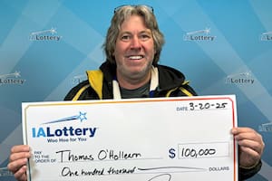 Thomas O'Hollearn ganó la lotería y aseguró que se trata de una bendición de su padre