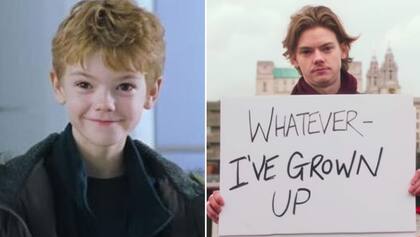 Thomas Sangster, antes y ahora