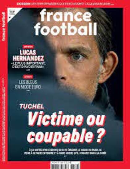 Thomas Tuchel, en la tapa de la revista France Football