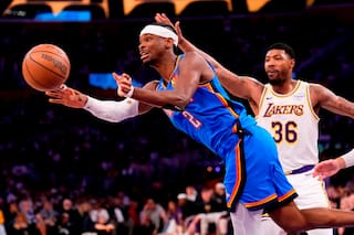 Thunder arrolla a Lakers 131-108, hila séptimo triunfo en playoffs y atisba la barrida