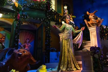 Tiana’s Bayou Adventure, en Magic Kingdom, es un rediseño profundo del clásico Splash Mountain (ocupa el mismo lugar) que consta de un recorrido de unos 12 minutos en bote con forma de tronco en el que se pueden revivir escenas de La princesa y el sapo, con elementos de la película, su música y animatronics de los personajes principales.