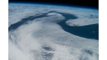 Campo de nubes de estratos sobre el Atlántico noreste