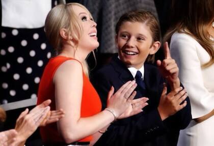 Tiffany y Barron Trump en 2020