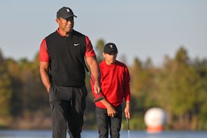 Las tres palabras mágicas que le transmitió Tiger Woods a su hijo Charlie para triunfar en el golf