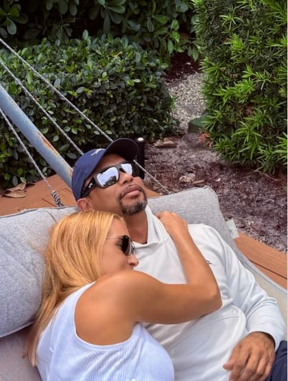 Tiger y un momento de tranquilidad con Vanessa Trump