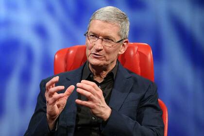 Tim Cook, CEO de Apple, durante la entrevista en la conferencia All Things D