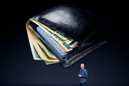 Tim Cook durante la presentación de Apple Pay, la plataforma de pagos móviles de la compañía