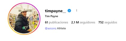 Tim Payne ya superó los dos millones de seguidores, un crecimiento que evidencia lo viral que fue el post original