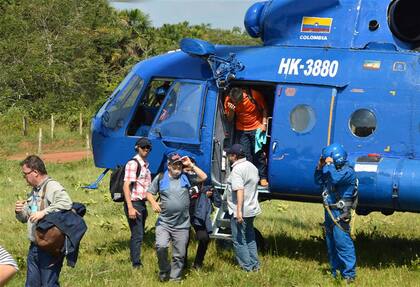 Timochenko, el líder de las FARC, a su llegada a la zona de la conferencia, en el sudeste de Colombia