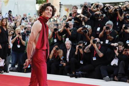 Timothee Chalamet, en el Festival de Venecia