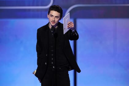 Timothée Chalamet está nominado a mejor actor en los Oscar 2026