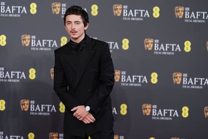 Timothée Chalamet fue uno de los más aplaudidos en la alfombra roja de los premios del cine británico