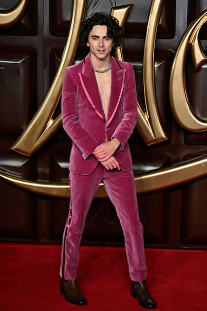 Timothée Chalamet y un look impecable para la premiere de Wonka