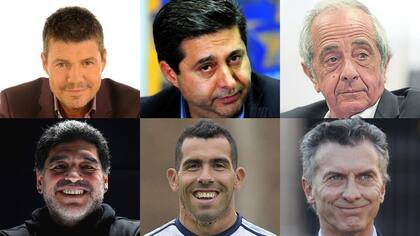 Tinelli, Angelici, D´Onofrio, Maradona, Tevez y Macri, bajo la lupa de Chiqui Tapia