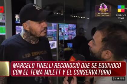 Tinelli reconoció que se equivocó al decir que Milett Figueroa estudió en el Conservatorio (Foto: Captura de TV / América)