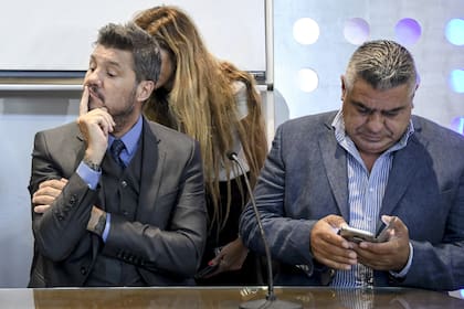 Marcelo Tinelli, el presidente de la inminente Liga Profesional, y Claudio Tapia, el de una AFA que satisfaría a los clubes del ascenso y al gobierno nacional.