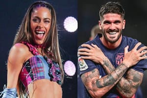 Tini fue a ver a De Paul a un partido de fútbol en Madrid y un hincha le hizo una singular advertencia