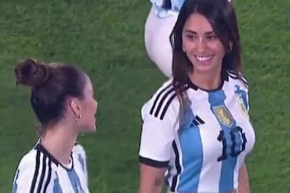 Tini Stoessel y Antonela Roccuzzo se acercaron en el Mundial de Qatar