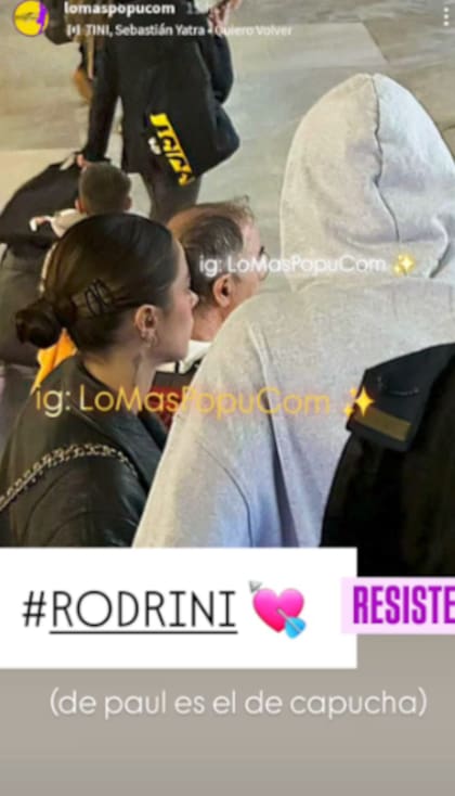 Tini Stoessel y Rodrigo De Paul rumbo a Madrid (Foto: Instagram @lomaspopucom)