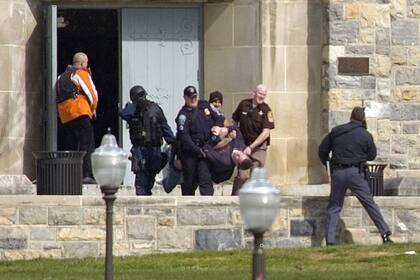 Tiroteo en Virginia Tech, en Blacksburg, Va. Abril de 2007