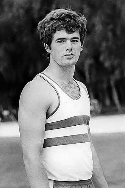 Tito Steiner, en sus tiempos de decatlonista