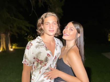 Tiziana Sabatini junto a Joaquín Ezcurra, su novio