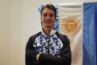 Tiziano, el hijo de Valeria Mazza que es el abanderado argentino en Lausana 2020