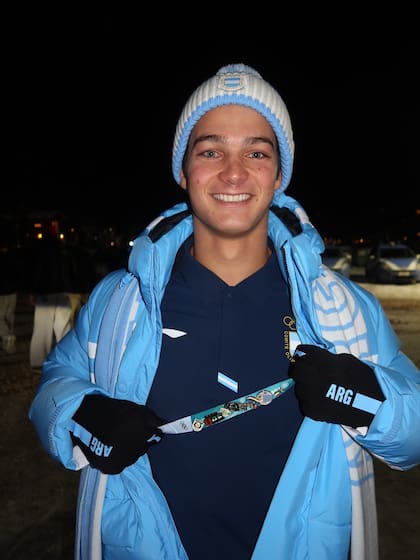 Tiziano Gravier, una de las figuras del equipo argentino en los Juegos Olímpicos Milano Cortina 2026