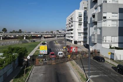 Toda el área se encuentra vallada por los efectivos de seguridad.