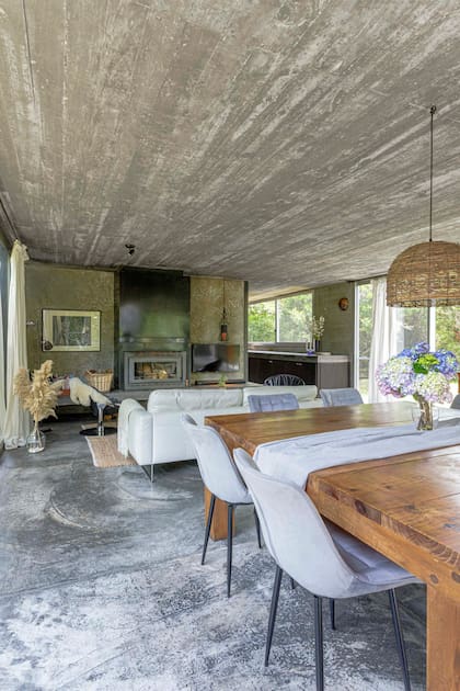 Toda la estructura es de hormigón visto.