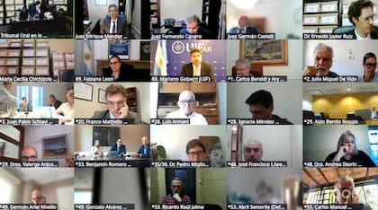 Todas las audiencias en el juicio de los cuadernos de las coimas fueron virtuales