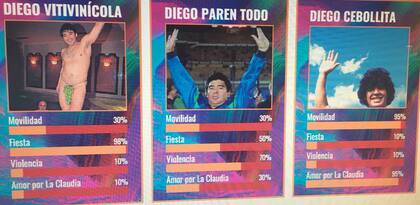 Todas las caras de Diego Maradona