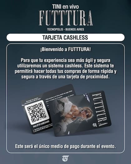 Todas las compras dentro del festival se realizarán mediante tarjeta cashless (Foto: Instagram @latriplete____)