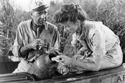 Todas las escenas de reparación del barco, varias de ellas filmadas bajo el agua, se rodaron en los estudios de Londres