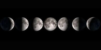 Todas las fases de la Luna