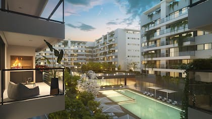 Todas las unidades del complejo tendrán parrilla