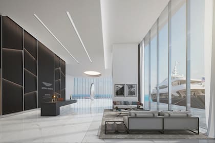 Todas las unidades tienen pisos blancos de mármol