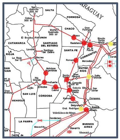 Todo rojo. Este es uno de los gráficos que alertó al sector eléctrico sobre los posibles cortes en el verano.