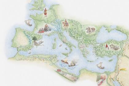 Todos eran ciudadanos romanos pero a veces el imperio se dividía