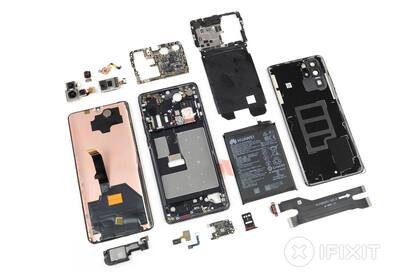 Todos los componentes de un Huawei P30 Pro