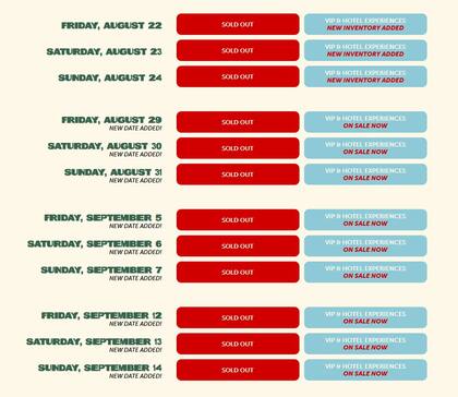 Todos los conciertos, desde julio hasta septiembre, ya están agotados. Foto: No me quiero ir de aqui, Bad Bunny