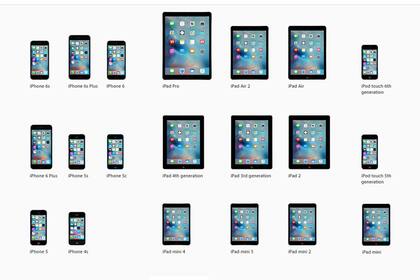 Todos los dispositivos de Apple que admiten la actualización a iOS 9